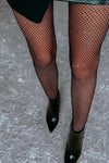 Black Bow & Pearl Detail Tights