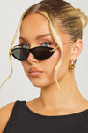 Black/Gold Knot Cat Eye Sunglasses