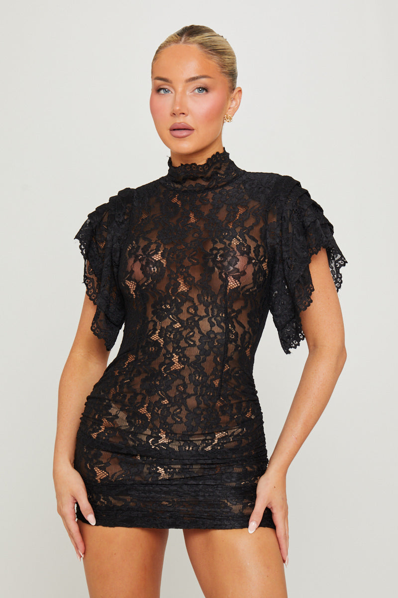 tight sheer bodycon dress Tight Mini Party Dress with Sheer Corset