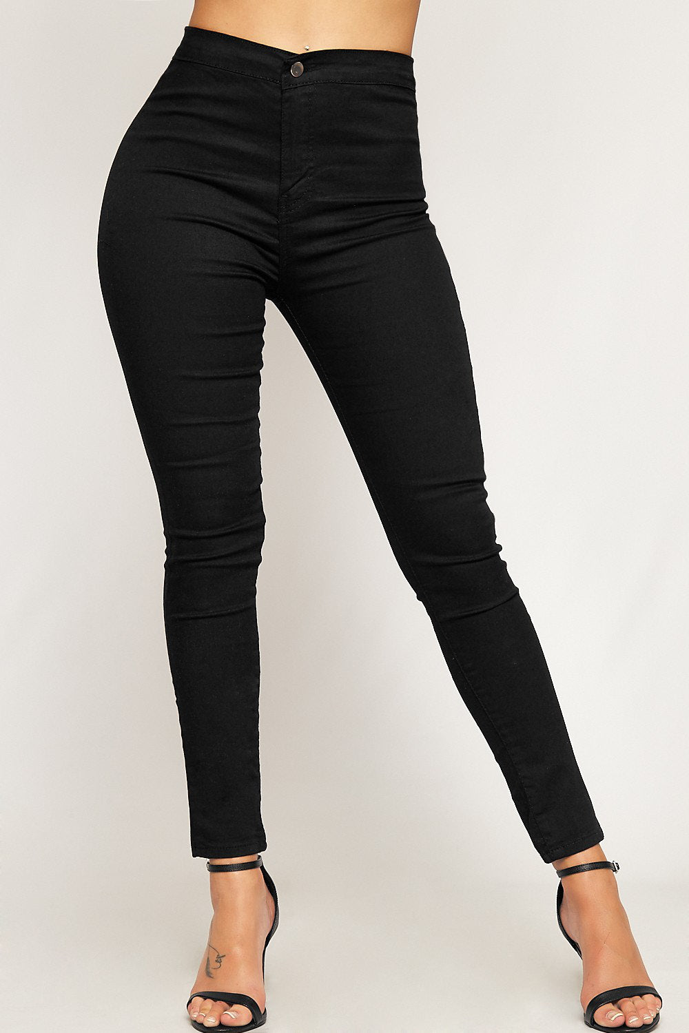 Black High Waisted Skinny Jeans