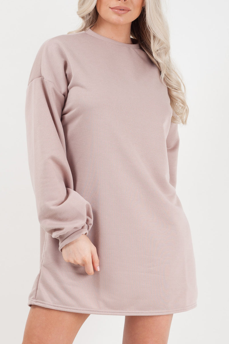 Stone Oversized Sweater Dress