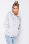 Light Grey Basic Oversized Hoodie