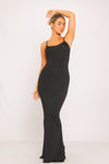 Black Spaghetti Strap Maxi Dress